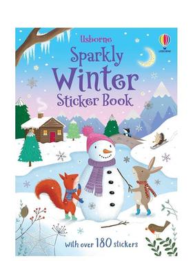 【预售】闪亮的冬日（贴纸书）Sparkly Winter Sticker Book英文进口原版儿童趣味图书Alice Beecham3-6岁