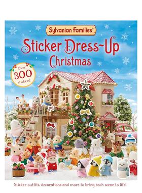 【预售】森贝儿家族:圣诞节装扮 贴纸书 Sylvanian Families: Sticker Dress-Up Christmas Book 英文进口原版贴纸书