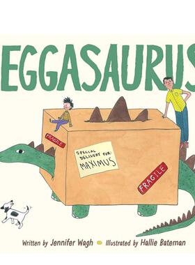【预售】恐龙蛋Eggasaurus 英文进口原版儿童绘本图书 3-6岁 Simon & Schuster 动物生态环保