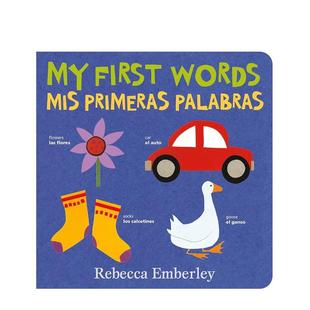 第一句话 Emberl 6岁自然拼读Rebecca Mis 预售 我 Primeras 西班牙语版 儿童图书3 First Palabras英文进口原版 Words