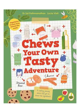 【预售】咀嚼自己的美味冒险Chews Your Own Tasty Adventure英文进口原版儿童图书3-6岁职业认知Sai Pathmanathan  Lucia Vinti