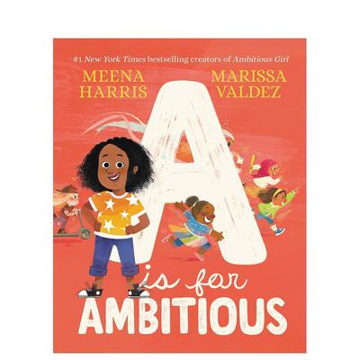 【预售】A代表雄心壮志A Is for Ambitious英文进口原版儿童图书3-6岁自然拼读Meena Harris