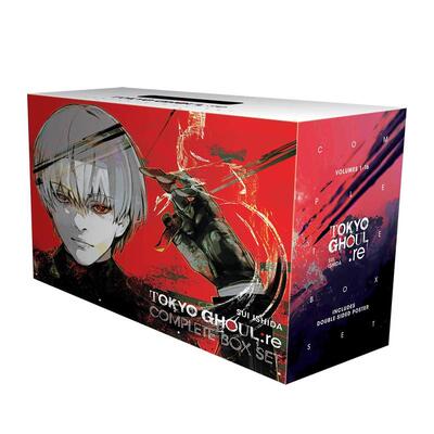 【现货】东京食尸鬼 1-16册盒装 Tokyo Ghoul：re Complete Box Set: Includes vols. 1-16 with premium英文进口原版漫画外文图书
