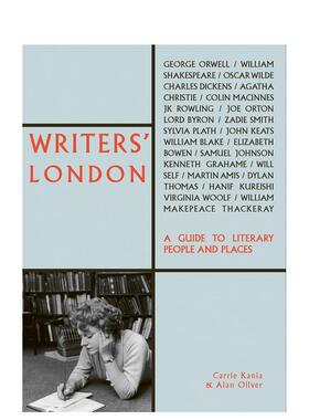 【预售】Writers’ London伦敦作家 英文进口原版旅行图书 Carrie Kania