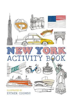 【预售】纽约活动手册New York Activity Book英文进口原版儿童趣味图书0-3岁Esther Coombs外文正版