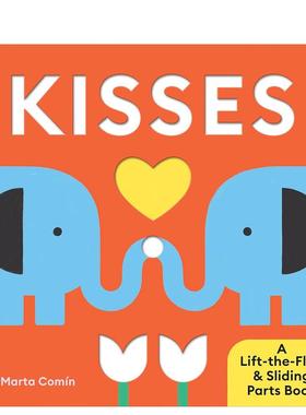 【现货】Kisses，亲吻 英文儿童趣味图书 Marta Comín Sourcebooks