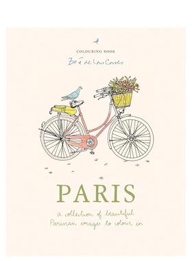 Chez Moi我的理想家/Paris巴黎绘梦 英文进口原版生活手工图书 法国设计大师Zoe de las Cases疗愈填色手帐Mitchell Beazley