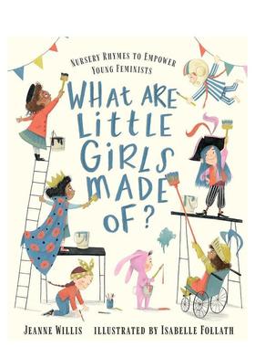 【预售】What Are Little Girls Made Of?小女孩是用什么做的? 英文进口原版儿童绘本自我认知 WILLIS  JEANNE