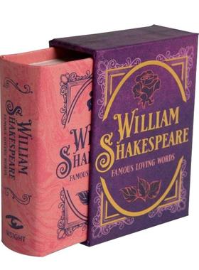 【现货】莎士比亚：代表性浪漫台词 【Tiny Book】William Shakespeare: Famous Loving Words 英文进口原版图书籍Insight Editio