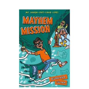 Mission英文进口原版 我 任务 混乱 Laugh Mayhem 章节书儿童图书籍3 Life 大笑人生 Loud Out Khanda 6岁Farah 现货