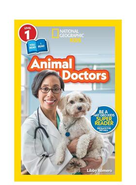 【预售】美国国家地理小读者分级阅读：兽医  National Geographic Readers 英文进口原版儿童分阶阅读Libby Romero外文图书