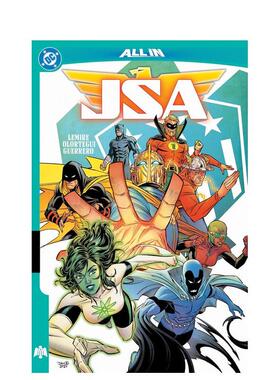 【预售】美国正义协会 卷1：无限 vs 正义协会（精装） JSA Vol. 1英文漫画进口原版图书外文正版Jeff Lemire  Diego Olortegui