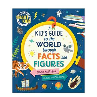 Guide Figures 预售 Kids 门萨天才丛书 and the 用事实与数字认识世界 Through Kid Facts Smart 英文进口原 World