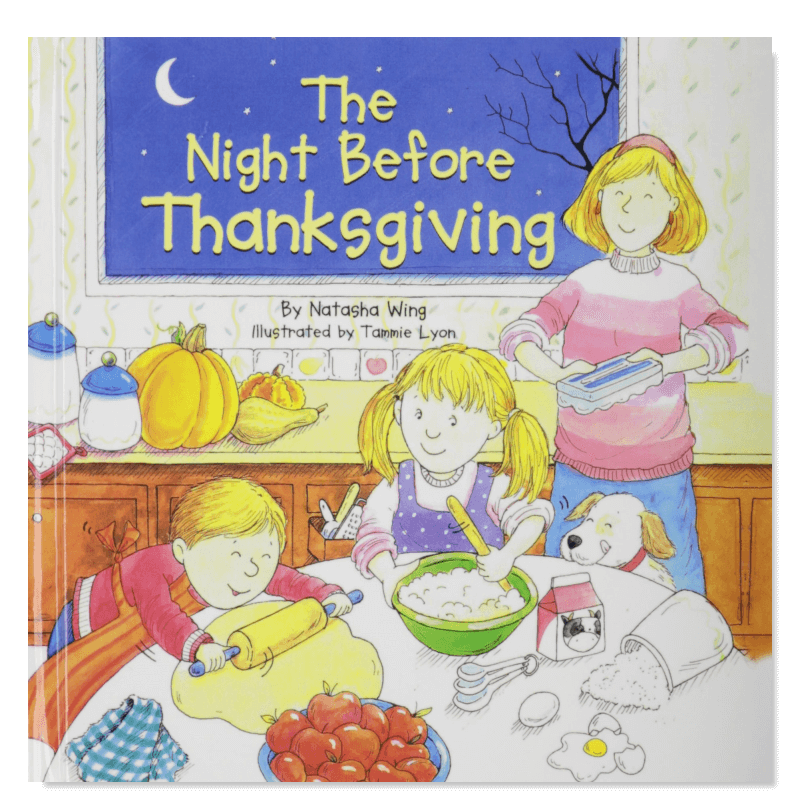 【现货】感恩节前夜 The Night Before Thanksgiving  Natasha Wing 英文原版儿童节日绘本故事书 亲子共读 蓝思阅读分级AD580L