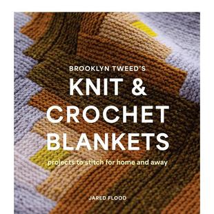 英文进口原版 Jared Brooklyn And Crochet Knit 布鲁克林针织和钩编毛毯 Tweed’S 手工制作图书Flood Blankets 预售