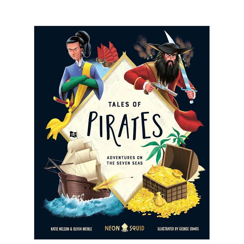 【预售】海盗故事集:七海之上的冒险 Tales of Pirates: Adventures on the Seven Seas 英文进口原版儿童故事图书籍外文正版Kat