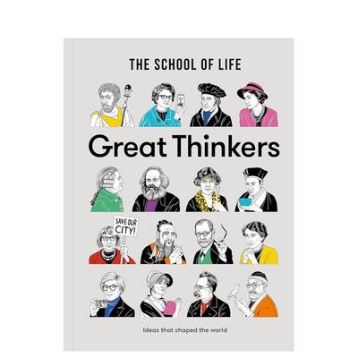 【预售】伟大的思想家：60位思想巨匠的日常智慧Great Thinkers英文进口原版人文历史图书The School of Life外文正版