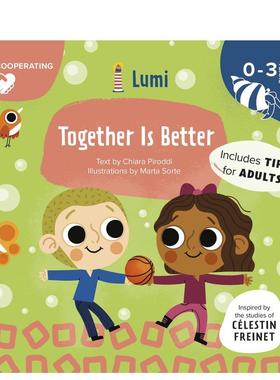 【预售】合作力量大：协作能力培养 Together Is Better: Co-operating英文进口原版儿童绘本图书Chiara Piroddi