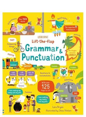 【现货】【翻翻书】语法和标点符号Lift-the-Flap Grammar and Punctuation英文进口原版章节书儿童图书籍3-6岁ShawNielsen