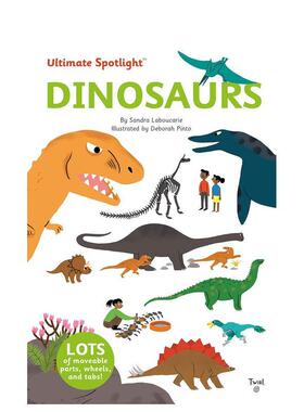 【现货】【极致焦点翻翻立体正版书籍】恐龙 【Ultimate Spotlight】Dinosaurs 英文进口原版儿童趣味图书Sandra Laboucarie