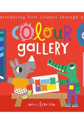 【现货】【概念趣味启蒙】色彩画廊Colour Gallery【First Concepts Through Culture】英文进口原版儿童图书3-6岁启蒙Isabel Ott