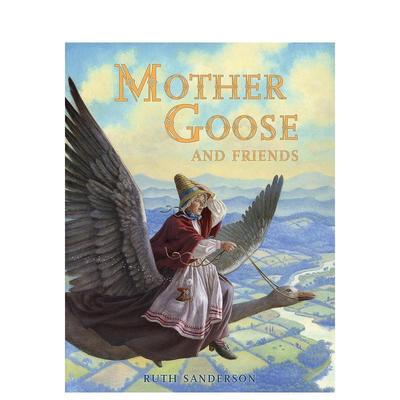 【预售】鹅妈妈和朋友们Mother Goose and Friends【美国插画家Ruth Sanderson】英文儿童图书籍进口原版Interlink Publishing6-9