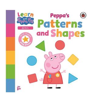 预售 with Patterns Ladybird3 图案和形状 Shapes英文儿童图书籍进口原版 佩奇 6岁 Learn and Peppa
