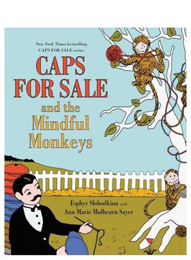 【现货】Caps for Sale and the Mindful Monkeys，英文原版图书 Slobodkina 儿童绘本-动物/生态/环保