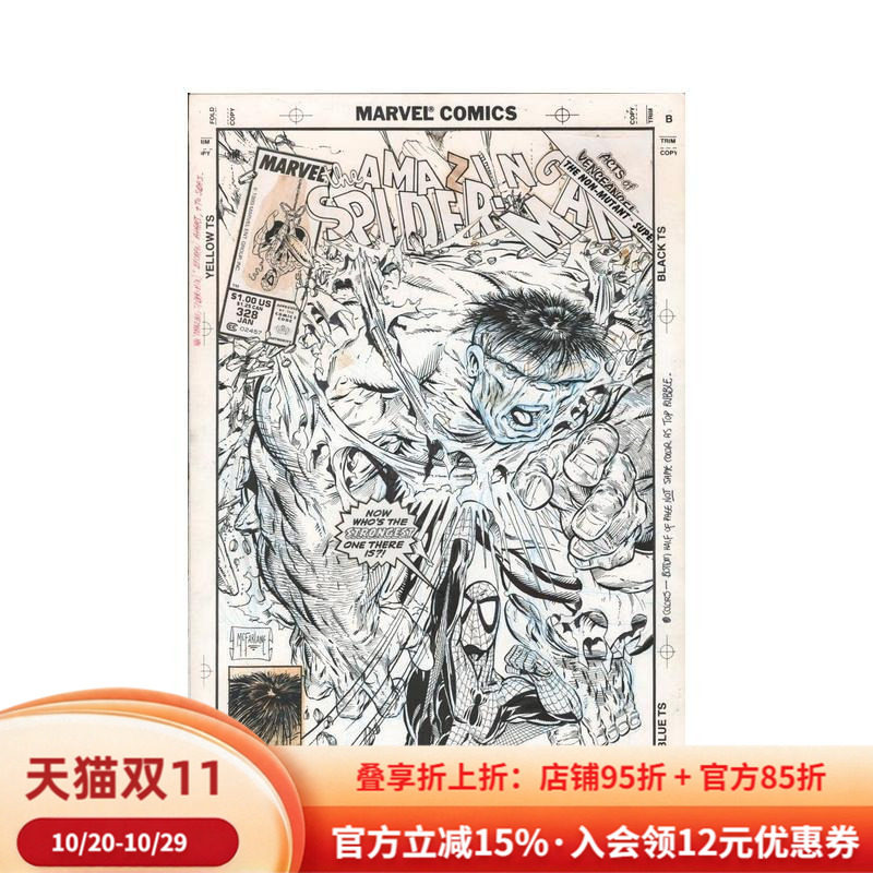 【预售】托德·麦克法兰 蜘蛛侠 艺术家版 Todd McFarlane's Spider-Man Artist’s Edition 英文漫画 外文进口原版图书籍IDW Pu