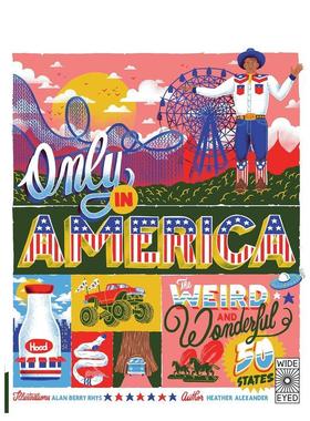 【预售】美国独特风景：古怪又精彩的五十州（平装版）Only in America: The Weird and Wonderful 50 States【Americana】英文进
