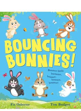 【预售】跳跃的兔子 Bouncing Bunnies 英文进口原版儿童绘本图书Fiz Osborne, Tim Budgen
