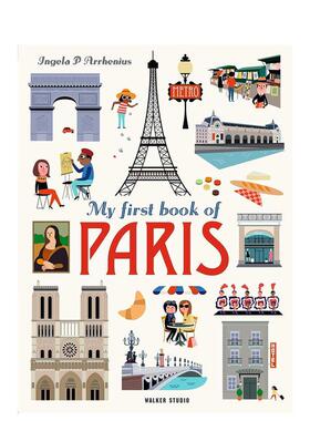 【预售】我的第一本巴黎书My First Book of Paris【瑞典插画师Ingela P. Arrhenius】英文儿童图书籍进口原版Walker Books UK3-6