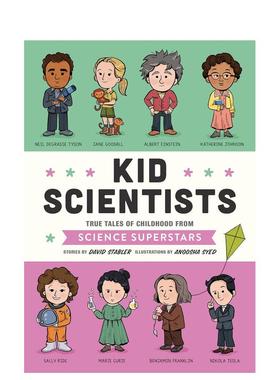 【预售】【名人童年故事】科学家们 【Kid Legends】Kid Scientists 英文进口原版青少年读物
