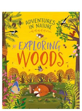Adventures in Nature系列 公园生态/池塘水境/海岸线奇遇/森林奇遇Exploring Woods（单册可拍）英文进口原版儿童绘本图书Wayland