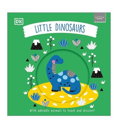 【现货】【互动纸板书】小小恐龙Little Dinosaurs【Little Chunkies】英文进口原版儿童趣味图书3-6岁DK