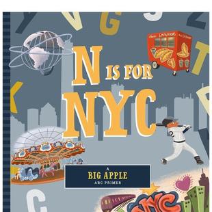 York Adina N代表纽约N 9岁启蒙Oberman 儿童图书6 City英文进口原版 New For 预售