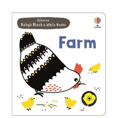 【预售】宝贝的黑白启蒙书：农场Baby's Black and White Books: Farm英文进口原版儿童启蒙图书Mary Cartwright外文正版