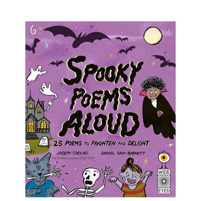 【预售】惊悚诗歌朗诵：25首惊悚又愉悦的诗歌 Spooky Poems Aloud: 25 Poems to Frighten and Delight 英文进口原版儿童绘本图书