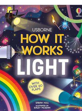 【现货】【翻翻书】光如何运作【How It Works】 Light英文进口原版儿童趣味图书Sarah Hull and Kaley McKean3-6岁