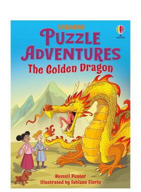 【现货】【解谜冒险】黄金龙之谜 【Puzzle Adventures】The Golden Dragon 英文进口原版儿童桥梁书 益智互动 全彩桥梁读物Russe