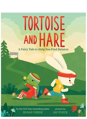 【现货】龟兔赛跑：一个帮助你找到平衡的童话故事Tortoise and Hare: A Fairy Tale to Help You Find Balance英文进口原版图书儿
