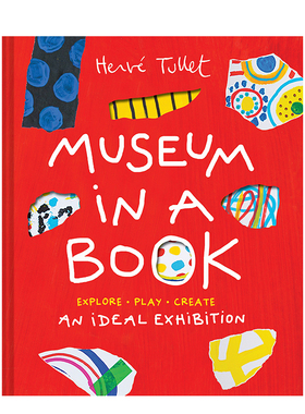 【现货】书中博物馆  Herve Tullet埃尔维·杜莱 挖洞+风琴折页设计【Herve Tullet】Museum in a Book 英文儿童艺术启蒙图书