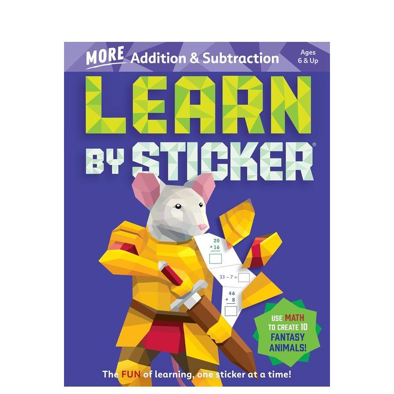 通过贴纸学习：更多加法和减法：