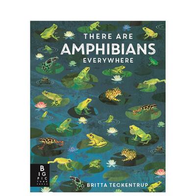 【现货】随处可见的两栖动物 【Britta Teckentrup Everywhere】There Are Amphibians Everywhere 英文进口原版儿童绘本图书Cami