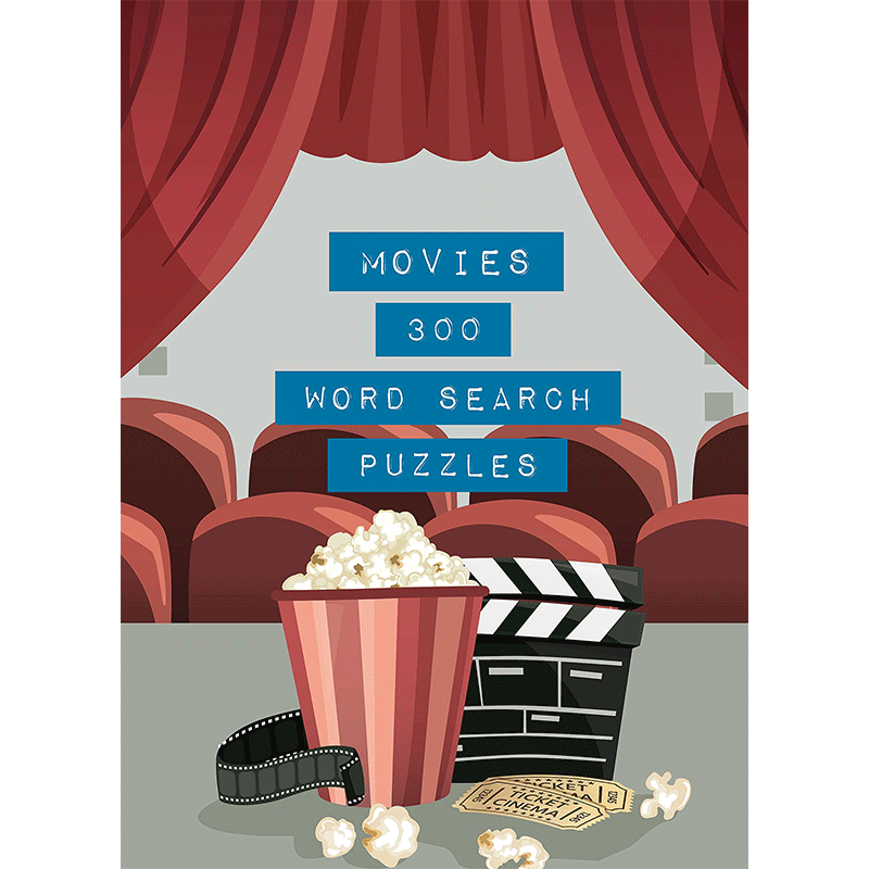 【现货】 Movies: 300 Word Search Puzzles，电影：300个填字游戏 英文原版图书进口正版 Marcel Danesi, Ph.D. 生活综合