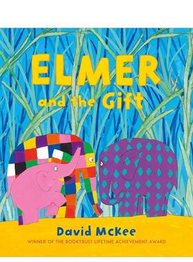 【预售】花格子大象和礼物 #Elmer #Harry Styles（平装版）Elmer and the Gift英文儿童图书籍进口原版Andersen Press6-9岁