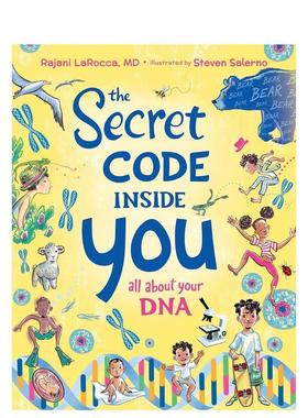 【现货】你身体中的密码The Secret Code Inside You英文进口原版儿童图书青少年读物Rajani LaRocca  Steven Salerno3-6岁