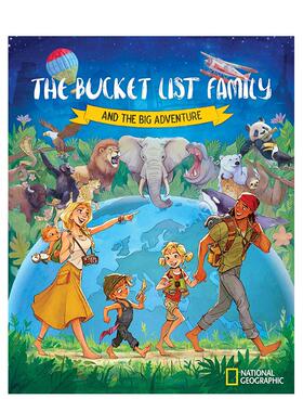 【预售】愿望清单家族：环球大冒险（图书馆装订版） The Bucket List Family 英文进口原版儿童绘本图书 温馨家庭故事Garrett Gee