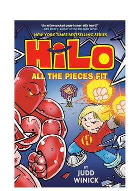 【预售】希罗漫画系列 6：所有部件都很合适Hilo 6: All The Pieces Fit英文进口原版儿童漫画图书6-9岁Winick  Judd