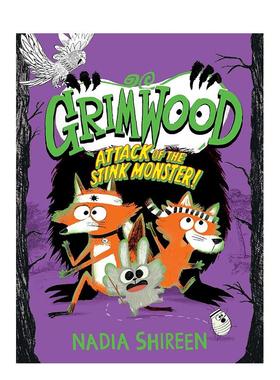 【预售】格里姆伍德：臭怪物的攻击（精装） Grimwood: Attack of the Stink Monster! 英文漫画 外文进口原版图书籍Simon & Schu